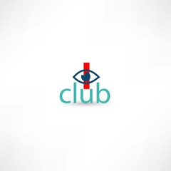 club symbol with eye