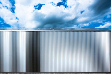 warehouse with solar panels