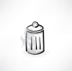 trash grunge icon