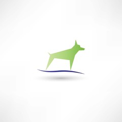 Dog green symbol