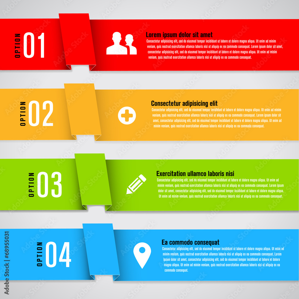 Poster modern design template for info graphics