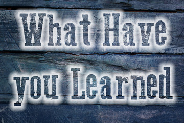 Time To Learn Concept