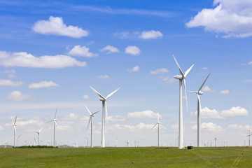 Environmental energy by wind turbines