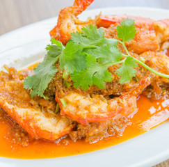 Fried shrimp garlic