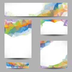 Fototapeta premium Backgrounds with abstract triangles