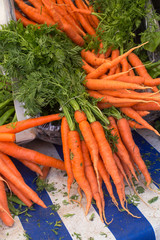 Delicious bright carrots