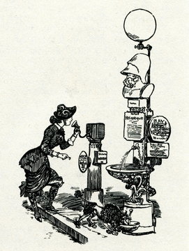 Future means of communication (A. Robida, ca. 1890)