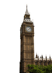 Fototapeta na wymiar Famous British clock tower 