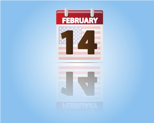 Calendar of 14 February,Valentines Day