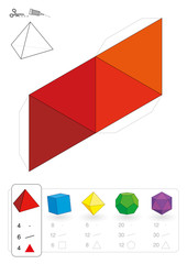 Paper Model Tetrahedron