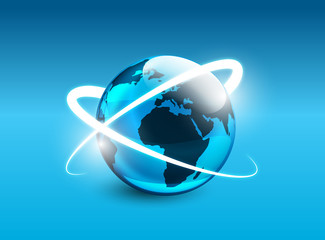 mondo, orbita, sattelliti, internet, dati © xyz+