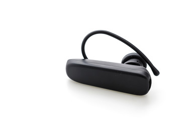 Bluetooth headset isolated on white