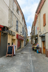 a street in the French village Murviel-les-Beziers