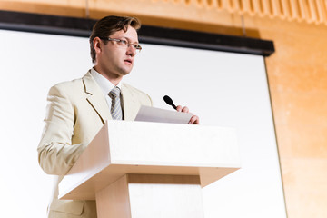 male speaker