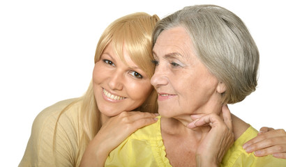 Portrait of a happy mother and daughter