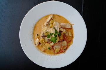 Bananen Fisch Curry