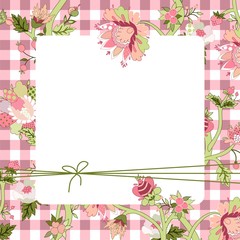 vintage flower frame