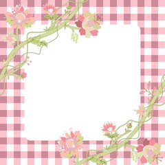 vintage flower frame