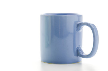 Color mug isolated on white