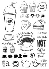 Coffee and tea sketches