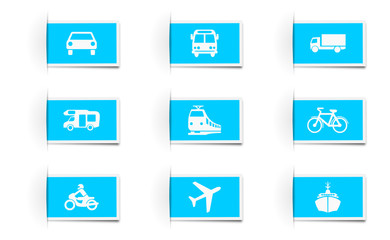 Icon Set Verkehr