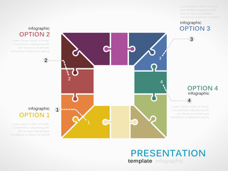Infographic square presentation - 68968640