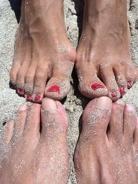 Piedi sulla sabbia