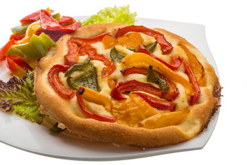 Pizza with bulgarian pepper