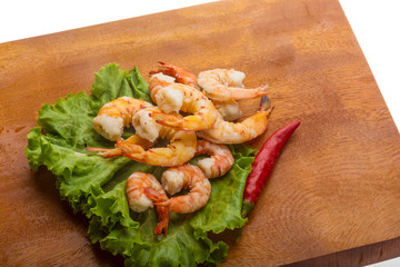 Unshelled king prawn