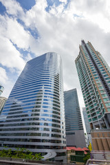 Obraz premium The modern buildings of bangkok city, thailand
