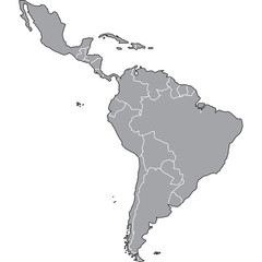 mappa america latina