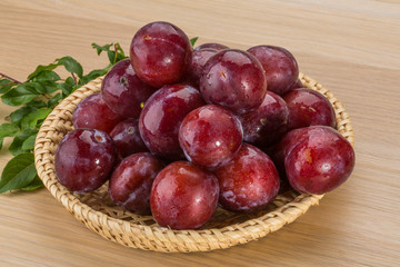 Fresh plums