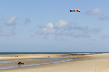Kitebuggy on the beach