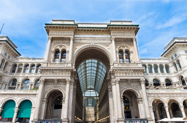 Fototapeta na wymiar Vittorio Emanuele II Gallery in Milan, Italy