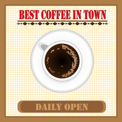 Daily Fresh Coffee Poster