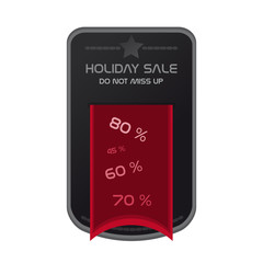 Grey Sale Label Badge