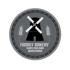 Bakery Sale With Text And Wind Mill