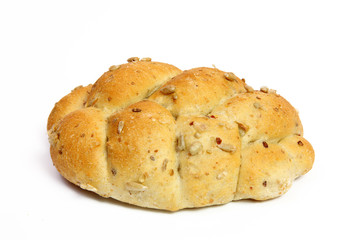 Wheat buns isolated on white