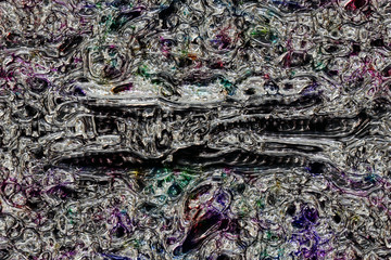 fantastic illustrated glass background pattern