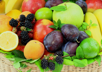 Fresh summer fruits