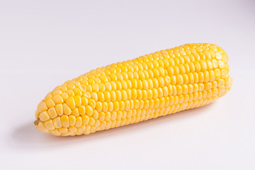 Grains of ripe corn on isolate.