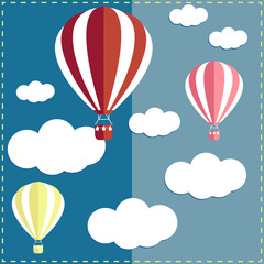 Obraz premium hot air balloon in the sky