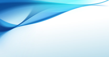 Abstract blue smooth wave background (Modern and minimal design)