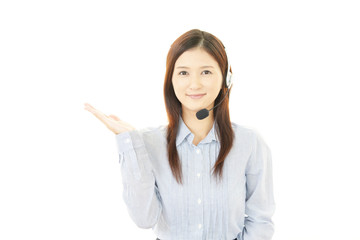 笑顔のオペレーター