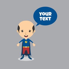 cartoon character with speech bubble