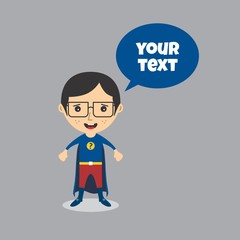 cartoon character with speech bubble