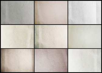 Collection paper texture background