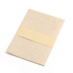Recycled paper notebook front cover