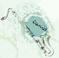 Naklejka premium Musical background