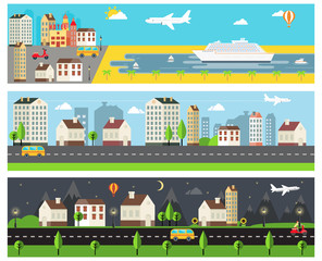 Cool Vector Cartooned Banners